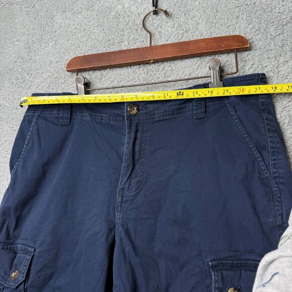 Vintage Roebucks & Co Shorts Mens 34 Blue Cargo - Picture 4 of 7